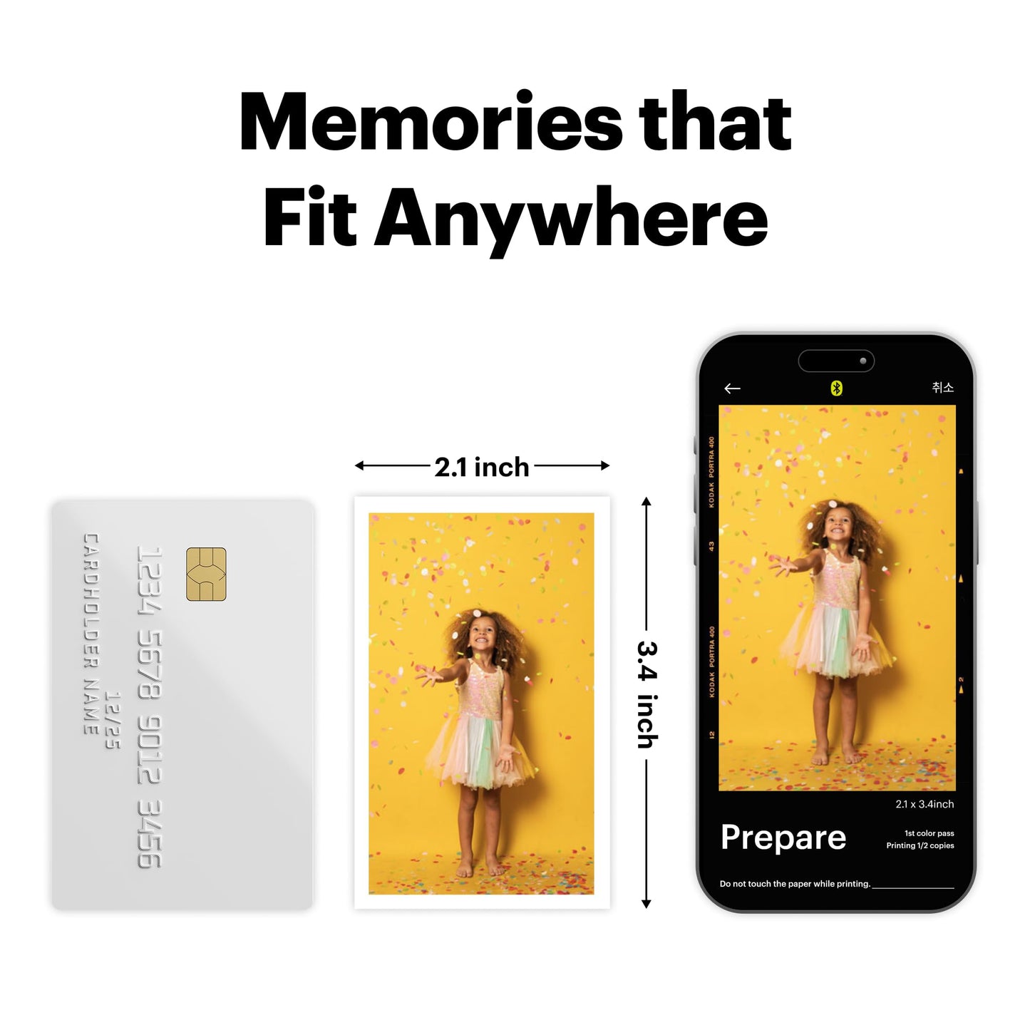 KODAK Mini 2 Retro 2x3 Portable Photo Printer, 38 Sheets, Bluetooth Smartphone Printer for iPhone & Android, Instant Color Prints, 4PASS Dye Sublimation, White