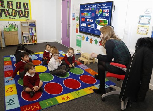 Circle Time Center Classroom Pocket Chart, Educational Pocket Chart Teaching Materials Learning Calendar Weather Counting Letter Color Shape, Number Pictures Pocket Chart