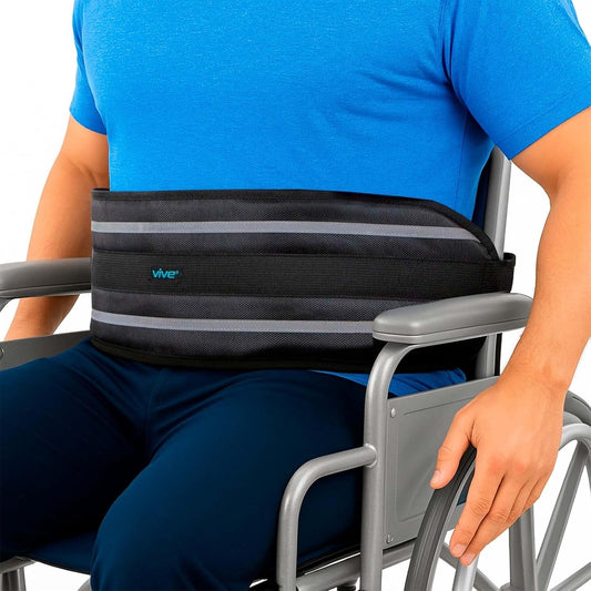 Vive Wheelchair Seatbelt - Adjustable Safety Harness for Elderly & Adults - Fall Prevention Restraint