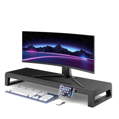 GECKOSTROLL Computer monitor stand Laptop Desk Shelf & Monitor Riser ，27.55 inches long desk riser Monitors/PC/Laptop/Computer Space Saver Organizer (Basic Version, 700mm)