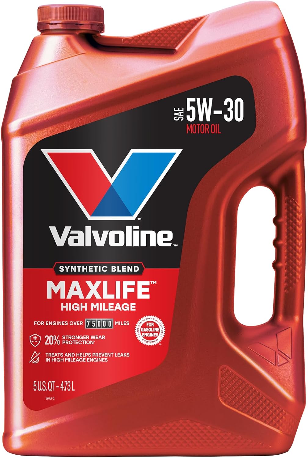 Valvoline MaxLife 5W-30 High Mileage Synthetic Blend Motor Oil - 5 Quart for Enhanced Engine Protection