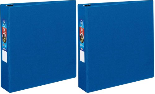 Avery Heavy-Duty Binder with 2-Inch One Touch EZD Ring, Blue (79882) (Pack of 2)
