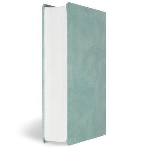 **NASB Notetaking Bible - Large Print Edition in Earthen Teal SuedeSoft LeatherTouch | Single-Column, Wide Margins, Easy-to-Read**