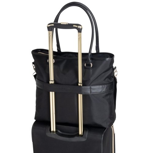 Kenneth Cole REACTION Chelsea Quilted Chevron 15" Laptop & Tablet Business Tote with Removable Shoulder Strap, Black