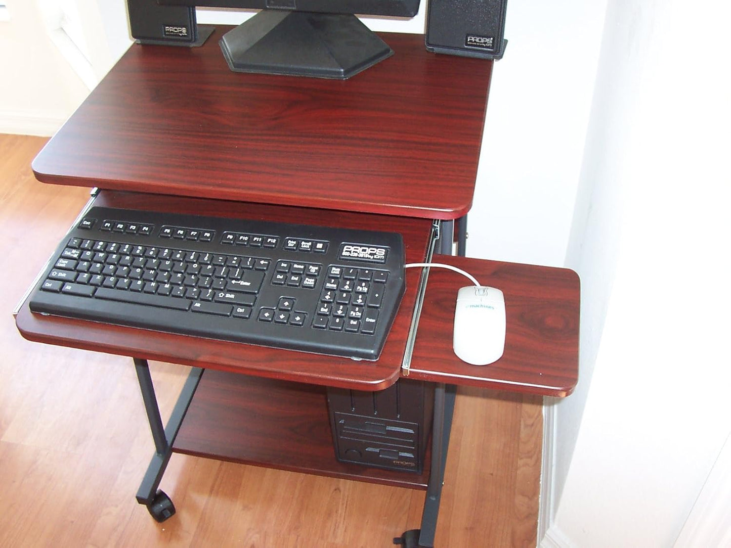 CUZZI 24" Narrow Mini Compact Computer Desk - Perfect for Small Spaces, RVs & Work from Home