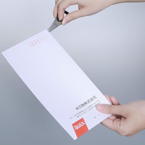 ALLEX Letter Opener - 6.7" Japanese Stainless Steel Blade | All-Metal Black Envelope Knife