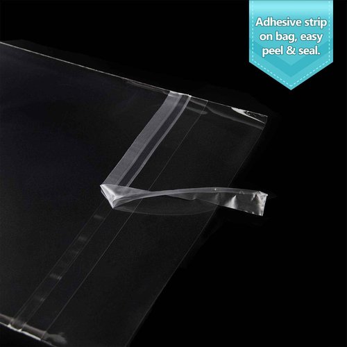 Golden State Art, Pack of 100 11 1/4 x 14 1/8 Clear Bags & 50 Pack 8x10 Inch White Backing Boards and Clear Bags