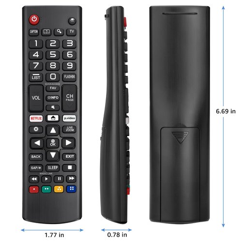 for LG Smart TV Remote Control Replacement,Universal for All LG OLED 3D Thinq TVs for AKB75095307 AKB75375604 AKB74915305 AK75675304 AKB76040302 AKB76037601 AKB75675313 with Battery
