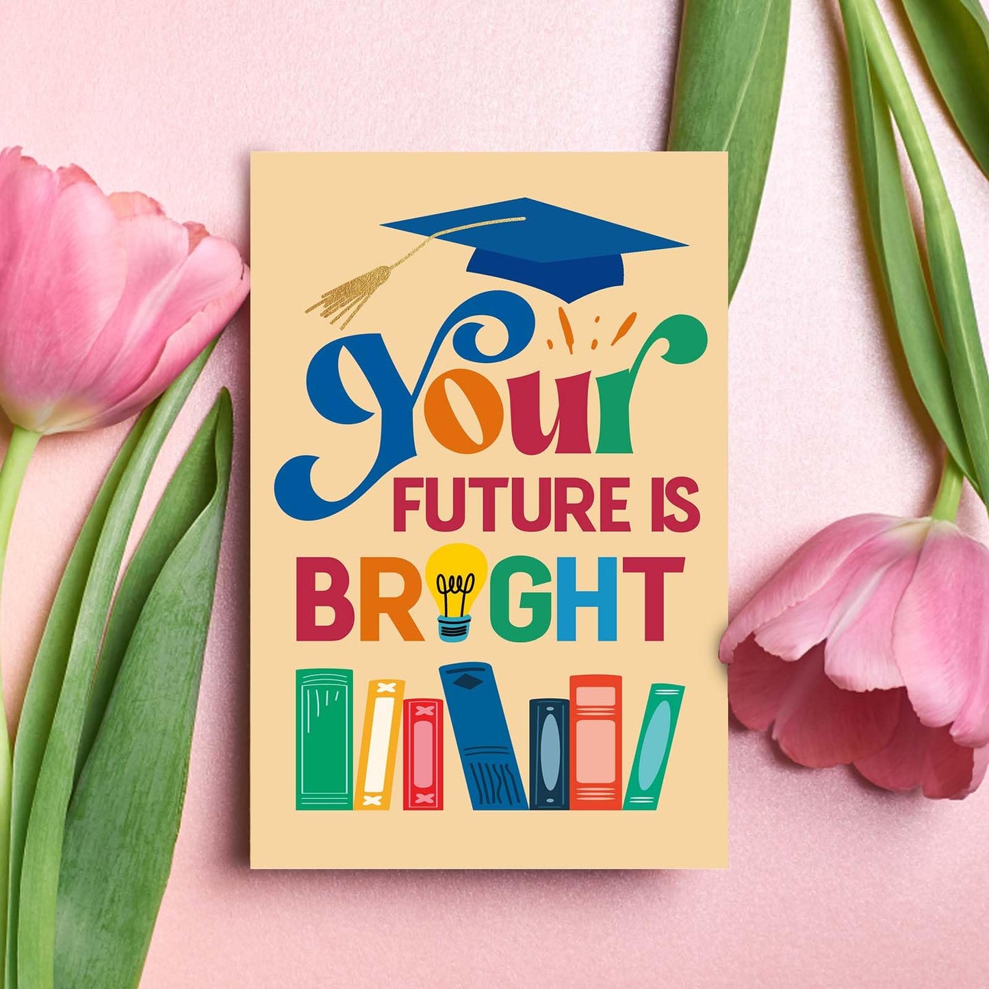 Qiavor Pack of 24 Happy Graduation Cards with Envelopes for Teens Teenagers, 6 Inspirational Congratulations Card for High School College Graduates, Message Inside, 4x6in