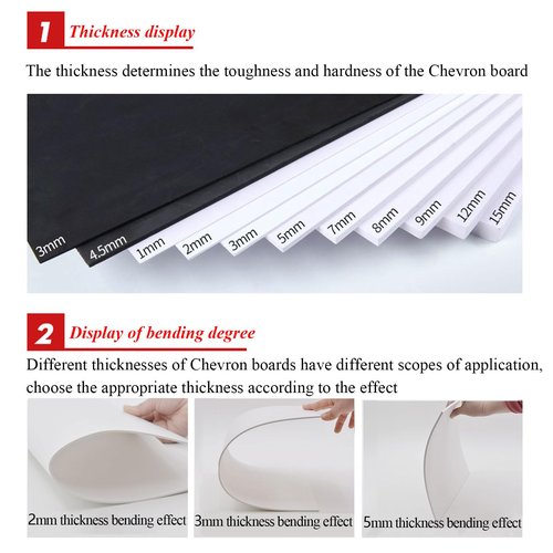 5-Pack 5mm White PVC Foam Boards,Lightweight & Durable Sheets for DIY Crafts, Model Building, Signage & Outdoor Displays(0.5X20X30Cm)