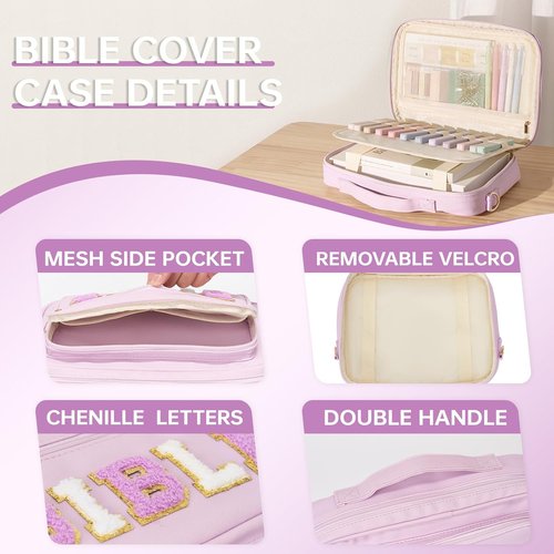 Regine Switzerland Bible Cover Case - Stylish Leather Tote Bag for Women | Perfect Christian Gift