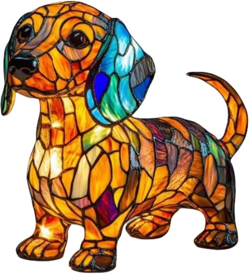 Dachshund Night Light - Cute Dog Theme LED Art Lamp with Warm Ambient Light, Beautiful Gift for Dog Lovers, Bedside/Desk/Nursery Decoration with Warm Ambient Light (Dachshund) (Dachshund Lamp)