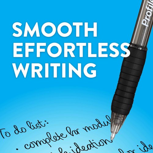 Paper Mate Profile Retractable Ballpoint Pens, Assorted Colors, Bold | 1.4mm Point | Soft Grip | Vivid Ink | 144 Count