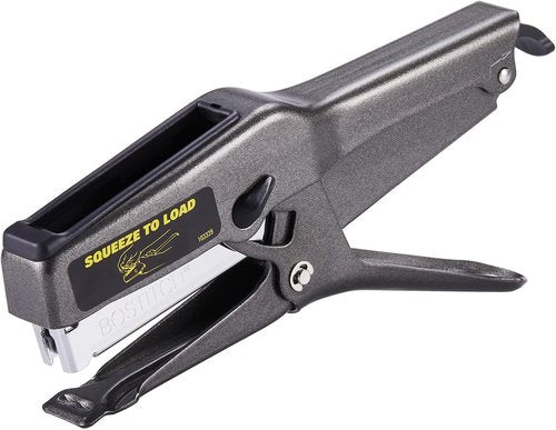 Bostitch Office Heavy Duty Metal Plier Stapler - 45 Sheet Capacity, Full-Strip Design, Black