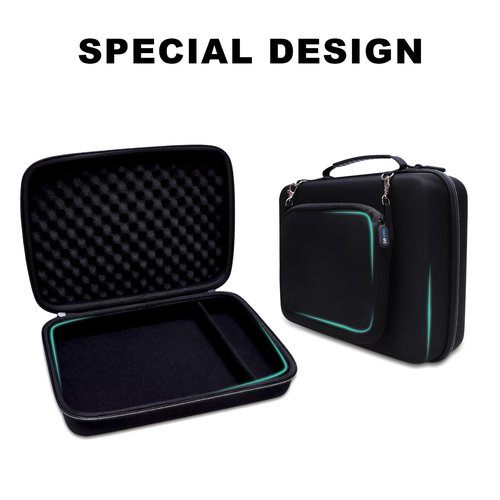 DR·AMIU Hard Case Compatible with Behringer FLOW 8 / Xenyx 1002SFX, Mackie MobileMix 8-channel, Mackie Mix8 / ProFX6v3+ / ProFX6v3 Compact Mixer with Small Storage Bag, Travel Carrying Case
