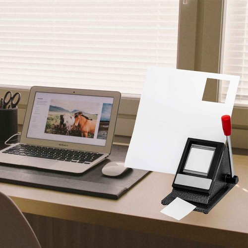 IQINGYJ Passport ID Photo Cutter, 50 x 50 mm, Manual, Black, Alloy Steel, Metal Handle