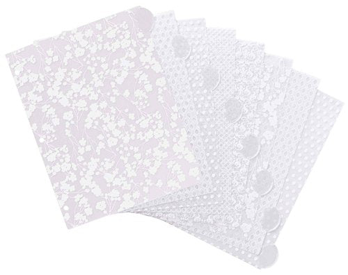 Avery Insertable Style Edge Plastic Dividers for 3 Ring Binders, 8-Tab Sets, Assorted White Frosted Designs, 24 Sets, 192 Divider Tabs (11291)