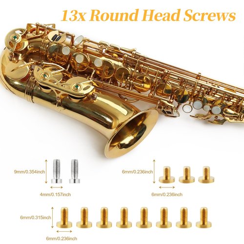 Alto Saxophone Repair Kit,118 Pcs Alto Saxophone Repair Parts Replacement Tools set,Woodwind Musical Instrument Maintenance Replacement Accessories