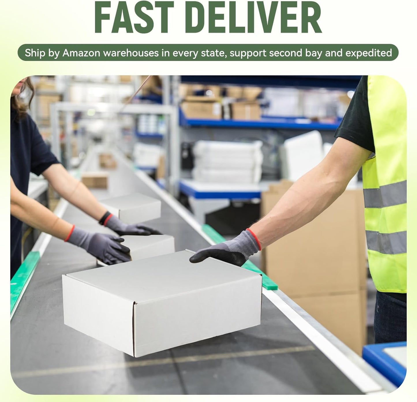 White Corrugated Cardboard Shipping Boxes Set of 5 - 12"x9"x2" Literature Mailers