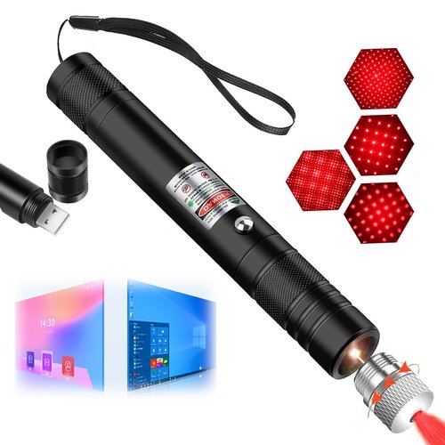 SKHDNNV Remote Red Laser Pointer, High Power Laser Pointer, USB Charging, Suitable for Hiking and Astronomy Teaching