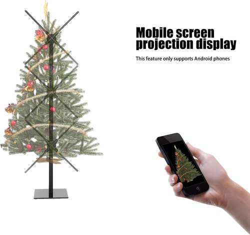Skiennix 22'' 3D Holographic Display Fan - LED Projector with WiFi & Bluetooth | App & Remote Control for Events