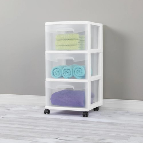 3 Drawer Cart, White
