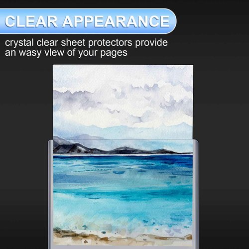 Sherr 20 Pcs 18 x 24 Inches Rigid Print Protectors Clear Hard Plastic Sheet Protectors Poster Sleeves for Protect Store and Display Photographs, Prints and Documents