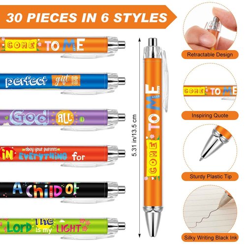 60 Pcs Bulk Christian Gifts for Kids Bible Verse Spiral Notebooks Christian Ballpoint Pen Prayer Journal Inspirational Notepads Tracts Religious Party Favor for Kids Women Church Office