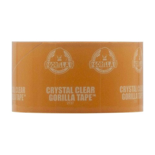 Gorilla Crystal Clear Repair Duct Tape, 1.88” x 9 yd, Clear, (Pack of 4)
