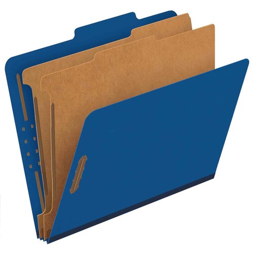 Pendaflex Classification Folders, Standard, 2 Dividers, Embedded Fasteners, 2/5 Cut Tab, Dark Green, Legal, 10/BX & ® Classification Folders, 2 Dividers, 2" Fasteners, Letter, Dark Blue, 10/Box