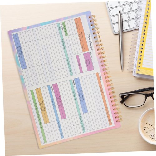 Angoily Accounting Record Book Financial Ledger for Household Budgeting Expense Tracking Simplified Cash Management Journal for Personal Business Use