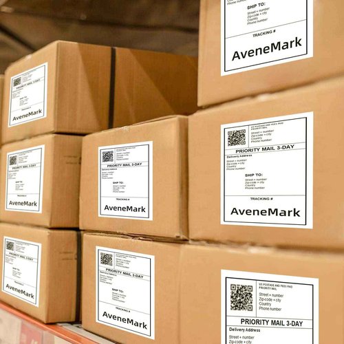 AveneMark 16 Rolls 3520 Labels Shipping Labels Compatible with Dymo Label Writer 4XL 1744907 Thermal Postage, 4"x6" Strong Adhesive & Perforated Replacement Labels for Rollo & Zebra Printers, 220/Roll