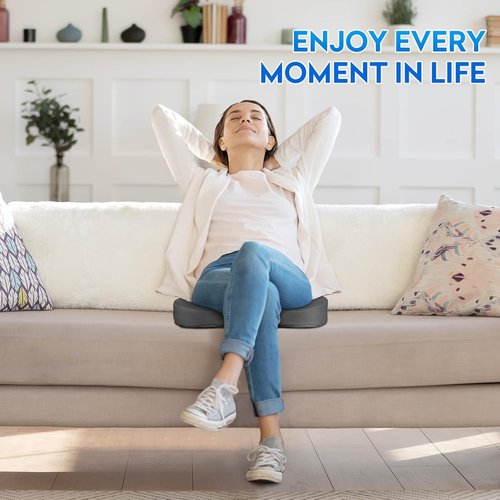 XXL Seat Cushion Office Car Seat Cushion, Memory Foam Cushion for Office Chair, Car Seat, Airplane, Bleacher Non-Slip Chair Pad, Butt Pillow for Desk, Wheelchair, Car