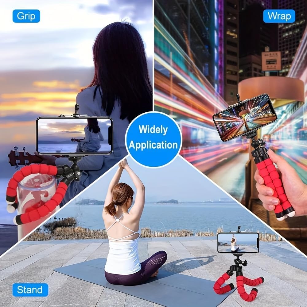 Skiennix Phone Tripod - Flexible Adjustable Stand with 360° Rotation | Portable Mini Support for Smartphones & Cameras
