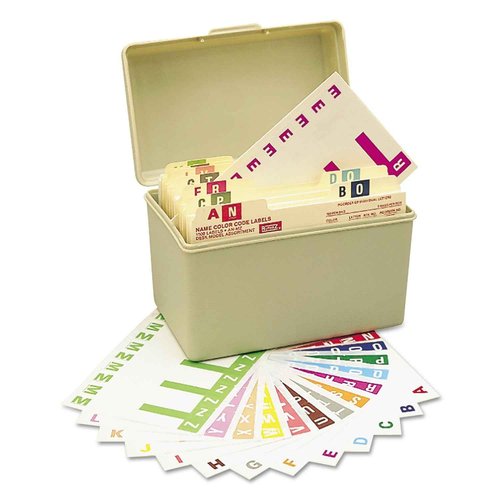 Smead AlphaZ NCC Color-Coded Name Label, A-Z, Label Sheet, Assorted Colors (67150)