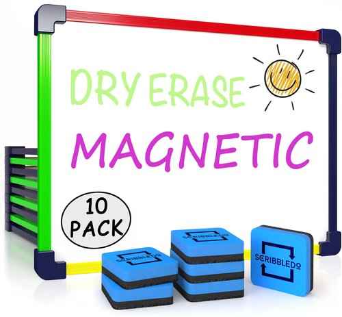 10 Pack Small White Board Dry Erase Board for Kids Portable 9"x12" Drawing Magnetic Mini Whiteboard White Board for Students Teachers School Supplies Lapboard Small Dry Erase Board for Kids & Erasers