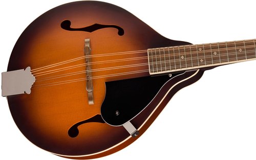 Fender Paramount PM-180E Mandolin Aged Cognac Burst Bundle with Gig Bag, Tuner, Strings, and Picks