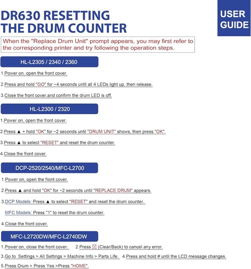 Brother DR630 Drum Unit - High-Quality Replacement for Brother Printers | Black, 1-Pack