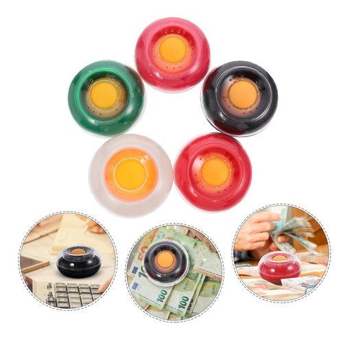 HYTROVE 5Pcs Moistener Sponge for Money Counting Non Slip Desktop Wetting Tool for Efficient Paper Sorting for Bank Tellers and Cashiers