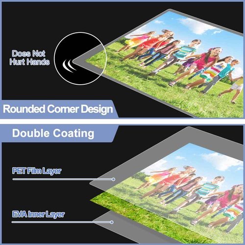 PANDRI 300 Pack Laminating Sheets, 3 Mil, Holds Letter & Tabloid Sizes, Clear Round Corner