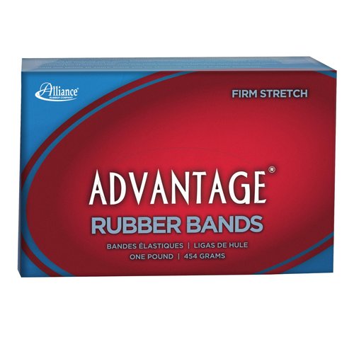 Alliance Rubber Advantage Classic Black - Size: #64 - (3.5" x 0.3"), 10 lb. Case (Contains 10-1lb. Boxes), Black (57645)