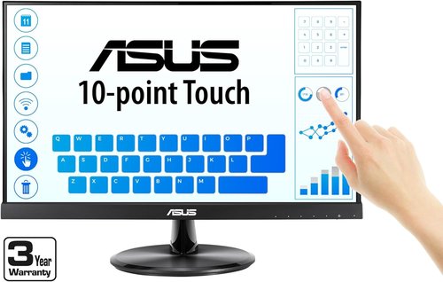 ASUS VT229H 21.5" 1080P IPS Touchscreen Monitor - Eye Care Technology | HDMI & VGA Connectivity