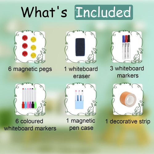 Magnetic Dry Erase Whiteboard Paper,48" x 36" Magnetic White Board Film,Repeatable Writing for Home,School,Office