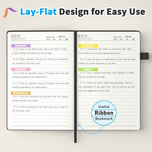 Oucaru Lined Journal Notebook, 16 Pack, 180 Pages, A5 Journals for Writing, 100 GSM Thick Paper, Small Notebooks Daily Journal for Women Men Work, Business, School, Travel Supplies