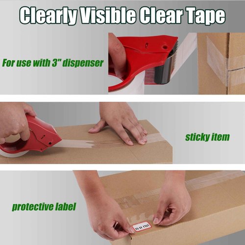Lichamp Clear Packing Tape, 24 Rolls Heavy Duty Packaging Tape Refill for Moving Boxes, Mail Shipping Supplies, 1.88 inch x 55 Yard x 2.6 mil, A224TP