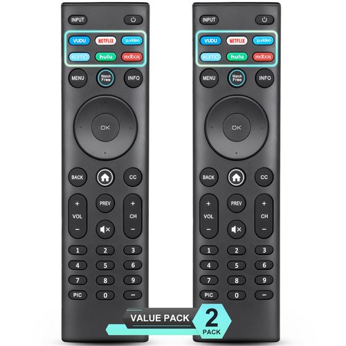 for VIZIO Smart TV Remote Replacement, Universal for VIZIO Remote Control XRT140【Pack of 2】