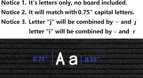 Letters Set - Pre-Cut 390pcs Lowercase Letters for Creative Projects | No Board Included