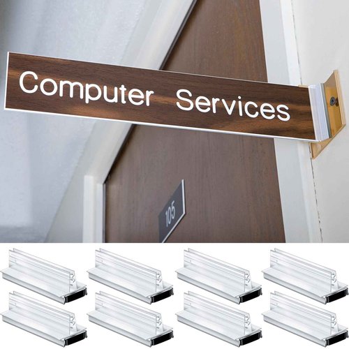 Thyle 24 Pack Magnetic Sign Holder Grip Holder, Powerful Magnet, 3" Length, 1" Width, 0.75" Total Height for Retail Wall Display Store Vendor Event Warehouse and Shop Supplies, Clear
