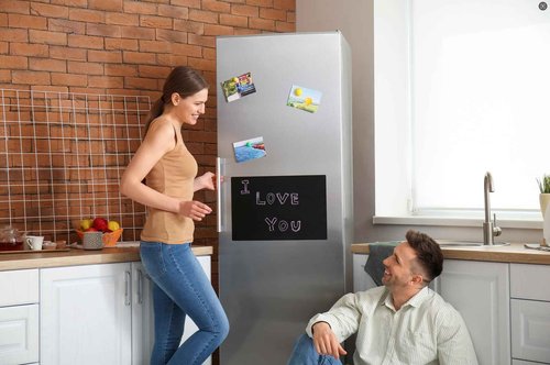 Yunihome Magnetic Black Dry Erase Board for Refrigerator, 48" x 36"Chalk Board Contact Paper Decal for School, Office, Kitchen Fridge, Kids Drawing with Dustless Chalk, Holder and Magnets