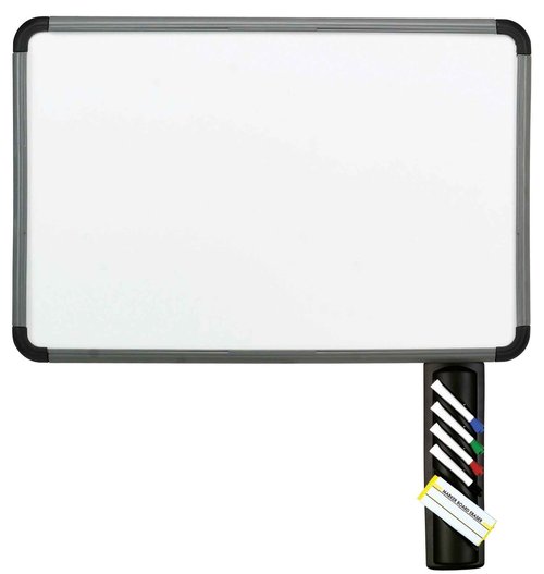 Iceberg Ingenuity Dry Erase Board with Caddy, 48"x36", Charcoal (Made in USA)